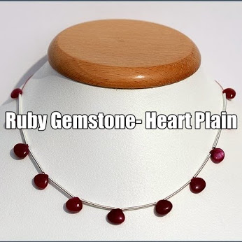 Ruby Gemstone Heart Plain