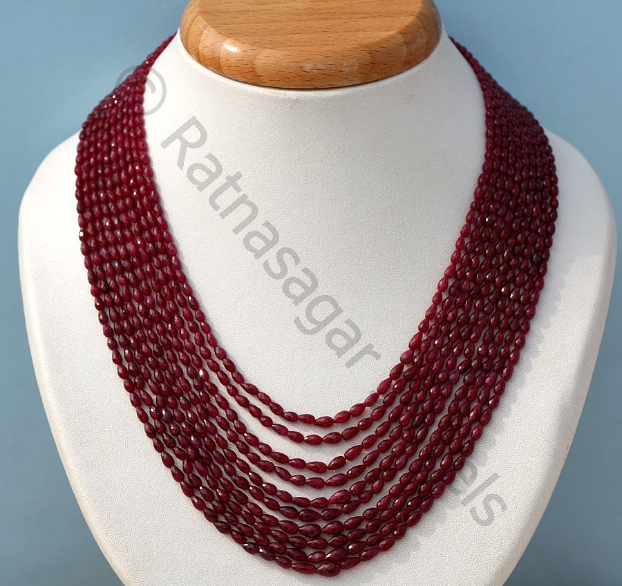 Ruby gemstone beads