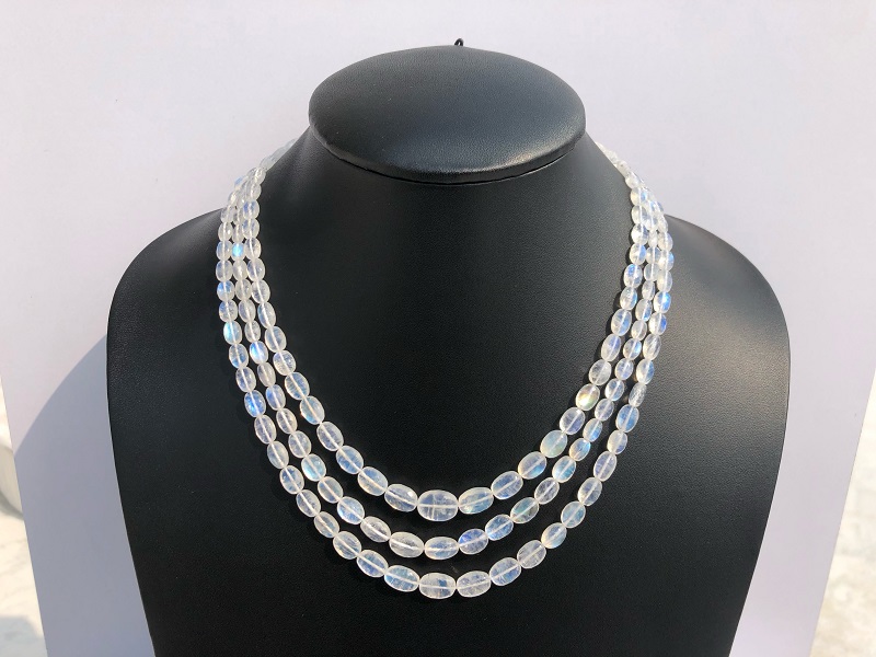 Faceted Oval Shaped Beads