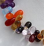 Semi Precious Multi-Tear Drops Briolettes