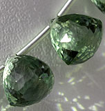 Green Amethyst faceted Chestnut
