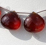Spessartite Gem Stone  Heart Briolettes