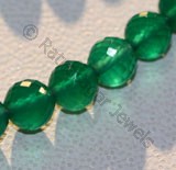 Green Onex  Faceted Rounds
