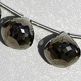Pyrite Beads  Onion Shape