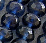 Sapphire Gemstone  Faceted Roundels