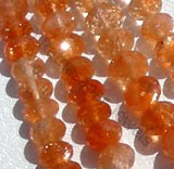 Sun Stone Oregon  Faceted Roundels