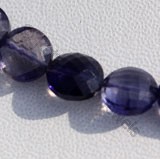Iolite Gemstone Beads  Coin