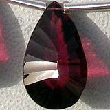 Rubellite Garnet  Both Side Concave Cut