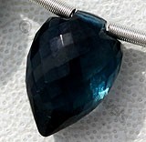 Blue Topaz Gemstone  Conch Briolettes