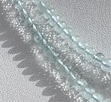 Aquamarine Gemstone  Faceted Roundels