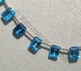 Blue Topaz Gemstone  Octagons