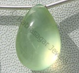 Prehnite Gemstone  Flat Pear Plain