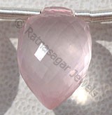 Rose Quartz Gemstone  Conch Briolettes
