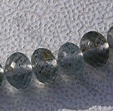 Moss Aquamarine  Faceted Roundels