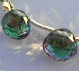 Mystic Topaz Beads  Heart Briolettes
