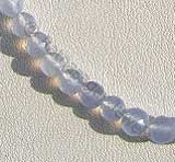 Chalcedony Gemstone  Faceted Roundels