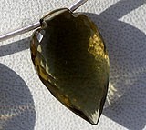 Olive Quartz  Conch Briolettes
