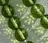 Peridot Gemstone Beads  Faceted Rounds