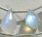 Rainbow Moonstone  Tear Drops Briolettes