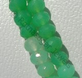 Chrysoprase Gemstone  Faceted Roundels