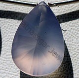 Chalcedony Gemstone  Both Side Concave Cut