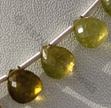 Grossular Garnet  Heart Briolettes