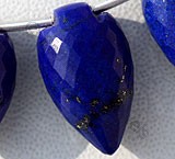 Lapis Gemstone  Conch Briolettes