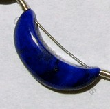 Lapis Gemstone  Moon Shape