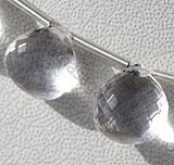 Crystal Beads  Heart Briolettes