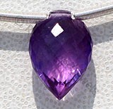 Amethyst Gemstone Beads  Conch Briolettes