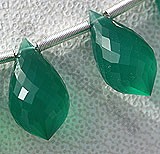 Green Onex  Chandelier Briolettes