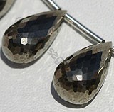 Pyrite Beads  Tear Drops Briolettes
