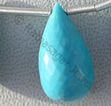 Turquoise  Tear Drops Briolettes