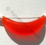Carnelian Gemstone  Moon Shape