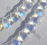 Rainbow Moonstone  Flat Pear Briolettes