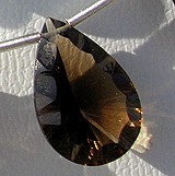 Smoky Quartz Gemstone  Concave Cut Pan