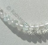 White Topaz  Faceted Roundels