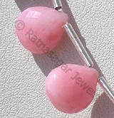 Pink Opal Gemstone  Heart Briolettes