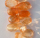 Sun Stone Oregon  Flat Pear Briolettes