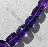 Amethyst Gemstone Beads  Faceted Rectangles
