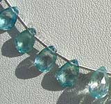 Zircon Gemstone  Flat Pear Briolettes