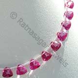 Pink Topaz Gemstone  Trilliant