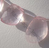 Rose Quartz Gemstone  Faceted Sliced Beads