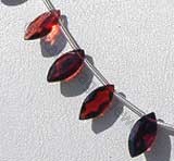 Garnet Gemstone  Marquise