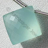 Dyed Chalcedony  Puffed Diamond Cut