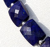 Lapis Gemstone  Faceted Rectangles