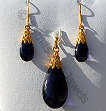 Iolite  Gold Three Piece Set