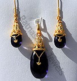 Iolite  Gold Three Piece Set