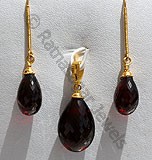 Garnet  Gold Three Piece Set