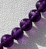 Amethyst Gemstone Beads  Faceted Rounds